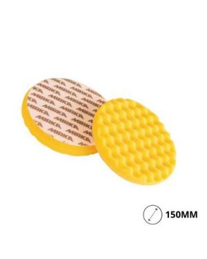 TAMPON ESPUMA 150MM AMARILLO ONDULADO PACK 2UN